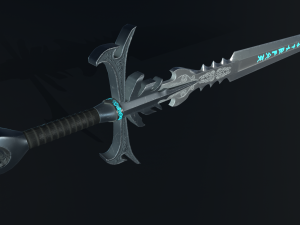 fantasy sword Model 3D
