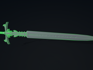 fantasy sword Model 3D