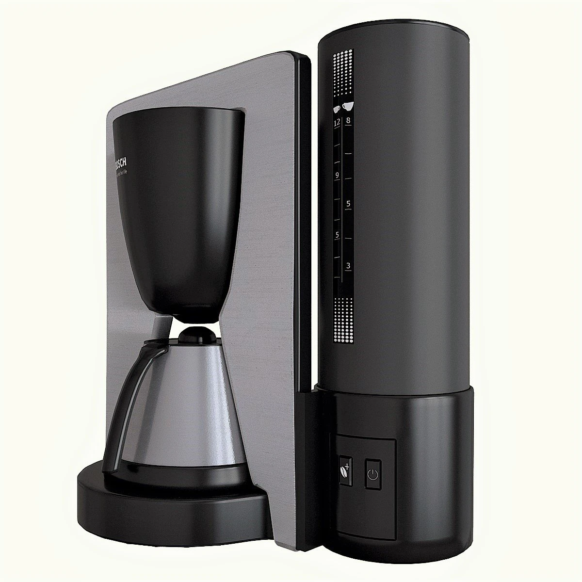 drip coffee maker bosch comfortline tka6a683 3D Model .c4d .max .obj .3ds .fbx .stl .blend 