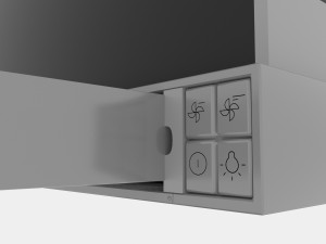 built-in hob and hood gorenje 3D 모델