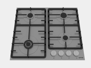 built-in hob and hood gorenje 3D 모델