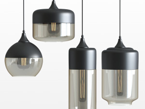 modern bottled pendant 3D Model
