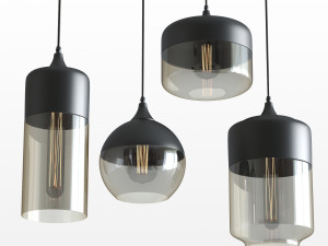 modern bottled pendant 3D Model