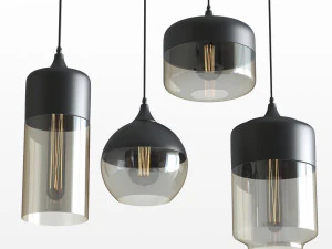 modern bottled pendant 3D Model