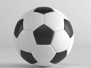 three sport balls 3D Model