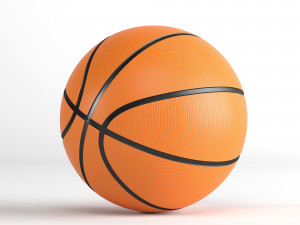 three sport balls 3D Model