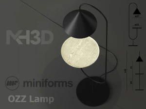 lampe ozz miniformes Modèle 3D