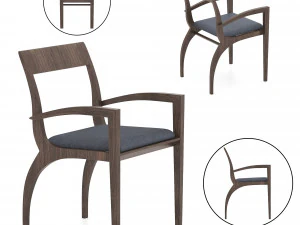 pacini cappellini thelma table and chair 3D Model