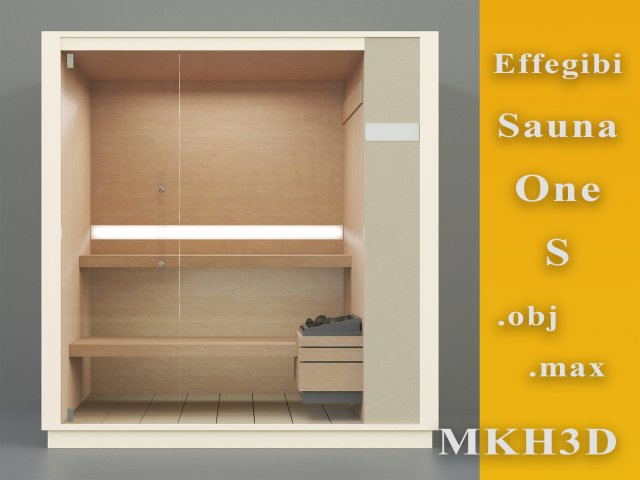 effegibi sauna one s 3D Model .c4d .max .obj .3ds .fbx .stl .blend 