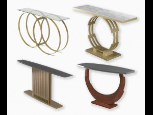 コンソールテーブルコレクション 3Dモデル