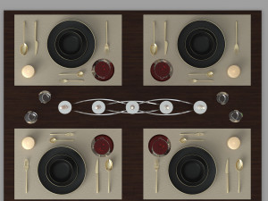 table setting 01 3D Model