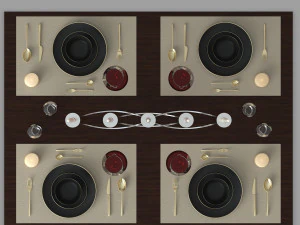 table setting 01 3D Model