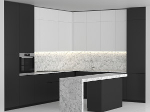 kitchen set 01 3D Model