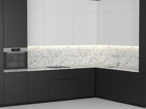 kitchen set 01 3D Modell