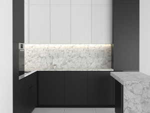 kitchen set 01 3D Modell