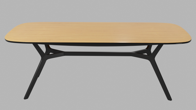 table johann oak black 220 Model 3D .c4d .max .obj .3ds .fbx .stl .blend 