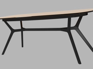 table johann oak black 220 Model 3D