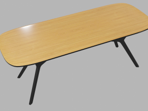 table johann oak black 220 Model 3D