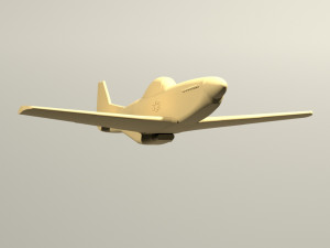 p51d mustang Modello di stampa 3D