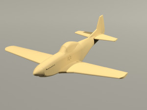 p51d mustang 3D Print Model