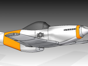 p51d mustang 3D Print Model
