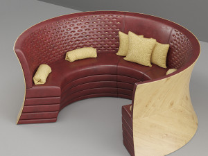 decoris circle sofa 001 Model 3D