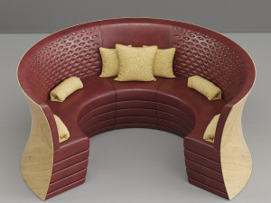 decoris circle sofa 001 Modello 3D