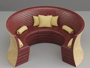canapé cercle decoris 001 Modèle 3D