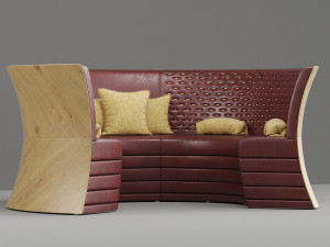 decoris circle sofa 001 Model 3D