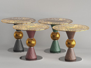 decoris circle table 001 3D मॉडल