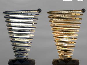 decoris decoration set floor light 001 3D 모델