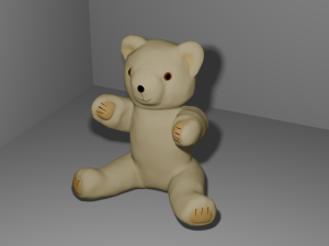 Taddy bear High polygonal model 3D Модель
