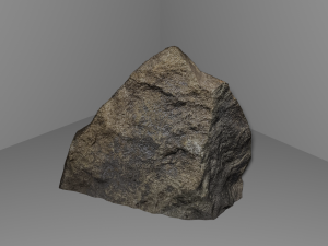 Basalt Stone Polygonal Model 3D 模型