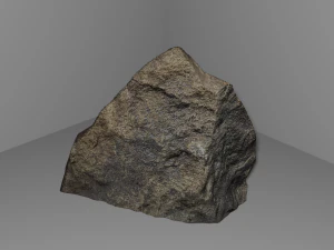 Полигональная модель базальтового камня 3D Модель