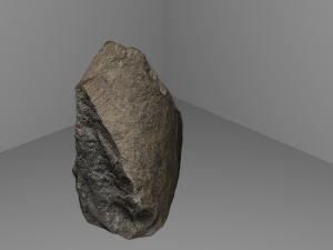 Basalt Stone Polygonal Model 3D 模型