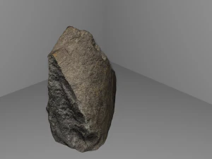 Полигональная модель базальтового камня 3D Модель