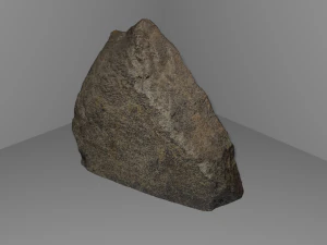 Полигональная модель базальтового камня 3D Модель