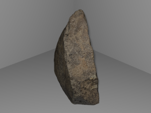 Basalt Stone Polygonal Model 3D 模型