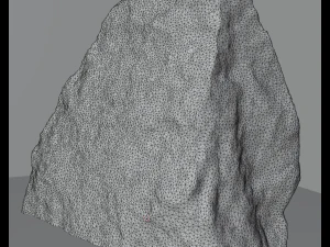 Полигональная модель базальтового камня 3D Модель