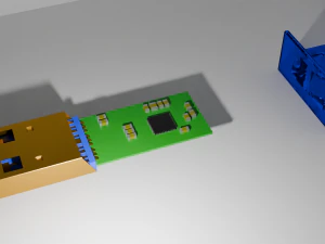 Pen Drive USB 30 3D Model