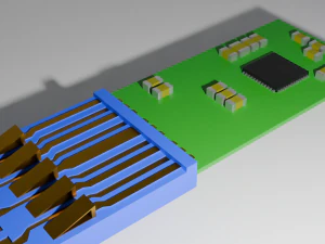 Pen Drive USB 30 3D Model
