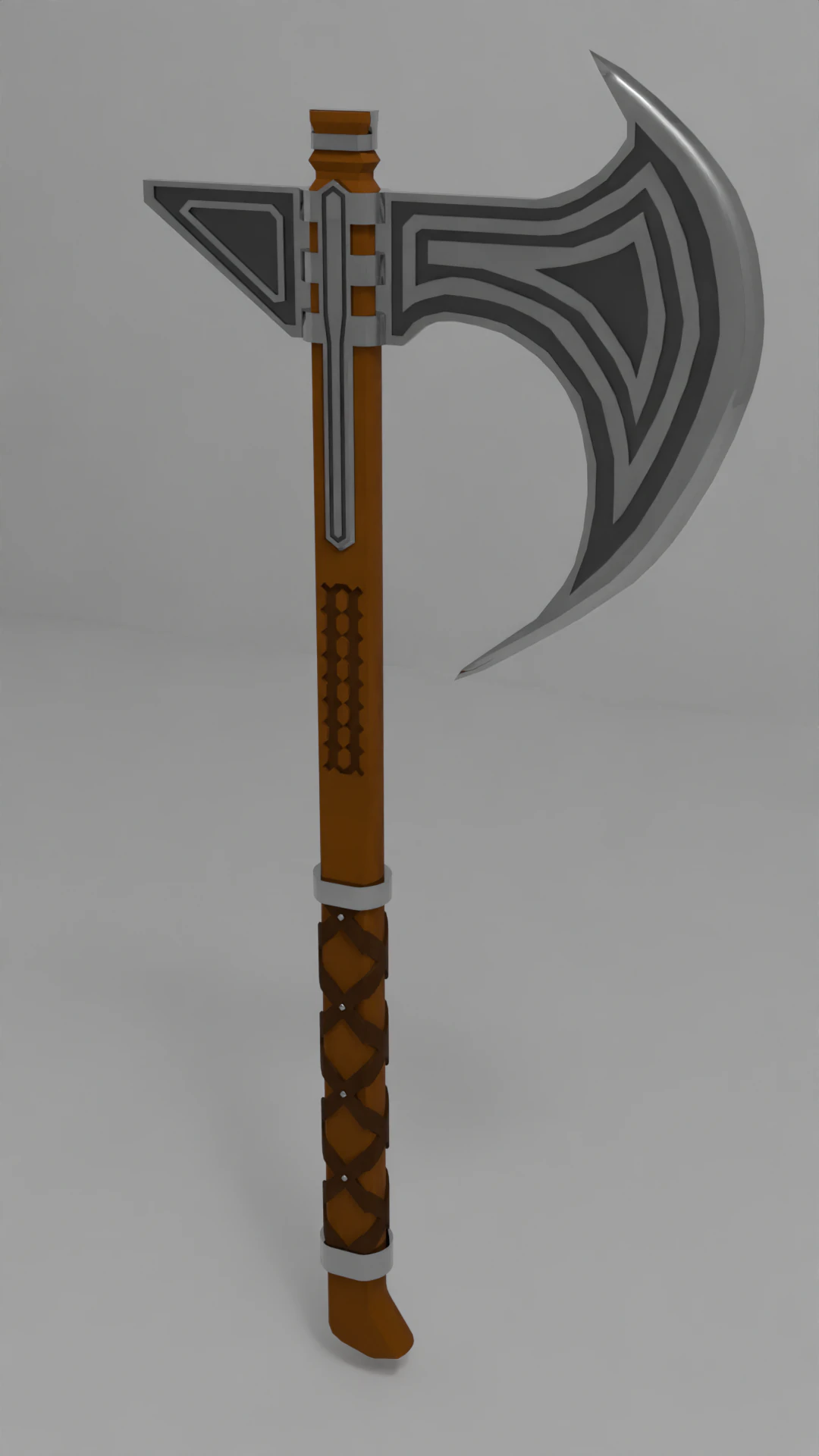 Medieval Axe 3D Model .c4d .max .obj .3ds .fbx .stl .blend 