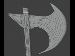 Medieval Axe 3D Model