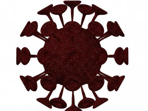 coronavirus (COVID-19 Modello 3D