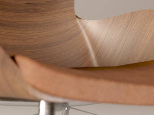 kartell kwood upholstered chair 3D 모델