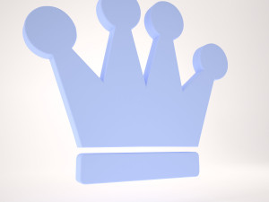 king crown model Model 3D