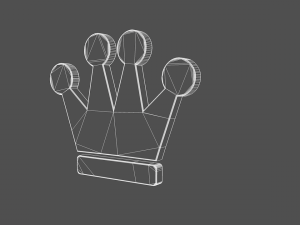 king crown model Model 3D