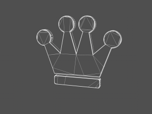 king crown model Model 3D