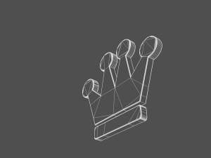 king crown model Model 3D