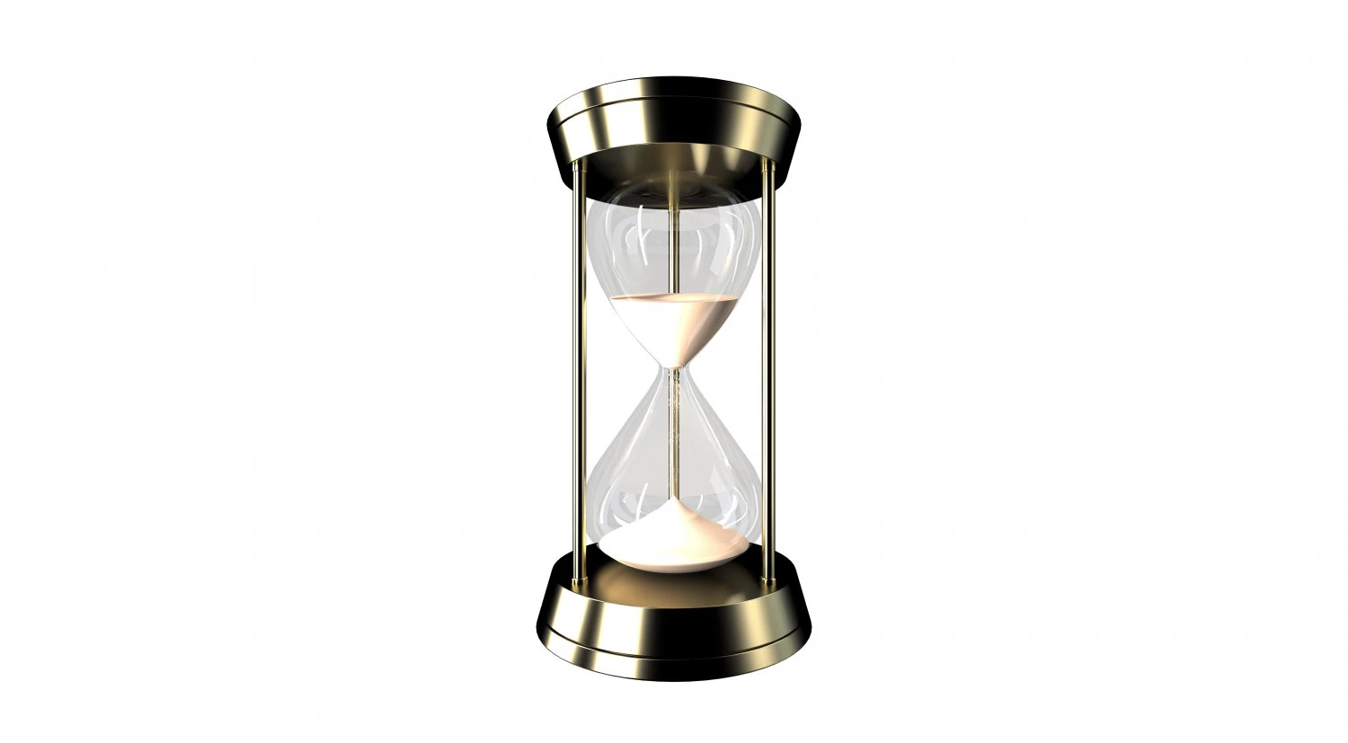 hour glass sand timer glass 3d 3D Model .c4d .max .obj .3ds .fbx .stl .blend 